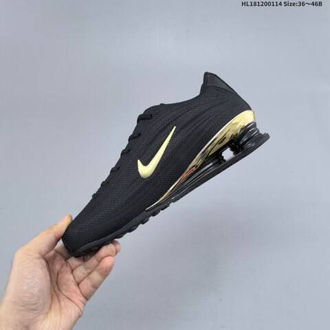 Nike Shox Z HQ7540-001 Black Gold EU 36-46 Running Shoe - Unisex (BS-61990)