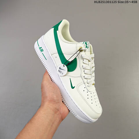 Nike Air Force 1 07 Sail White Green Gold EU 35-45 Sneaker - Unisex (BS-63071)