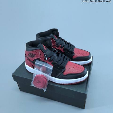 NIKE Air Jordan 1 Retro Mid AIR JORDAN 852842 007 36 36 5 37 5 38 Lifestyle - Women's (BS-66873)