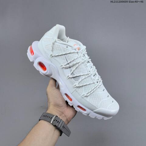 Nike Air Max Plus White Orange EU 40-46 Running Shoe - Men's (BS-59923)