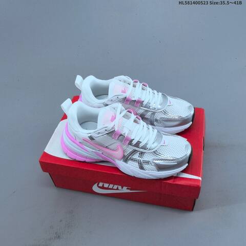 Nike V2K Run Runtekk Beige Pink Brown White Silver EU 35 5-41 Running Shoe - Unisex (BS-60200)