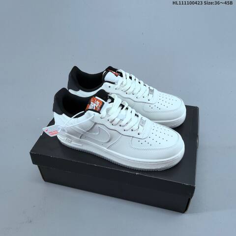Nike Air Force 1 Low White Black Clear EU 36-45 Sneaker - Unisex (BS-60576)