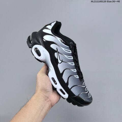 Nike Air Max Plus TN Black Grey White EU 36-46 Running Shoe - Unisex (BS-61881)