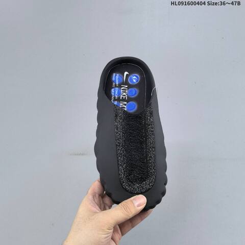 Nike Mind 001 Recovery Slide Black Heather Gray White EU 36-47 Slides - Unisex (BS-60929)