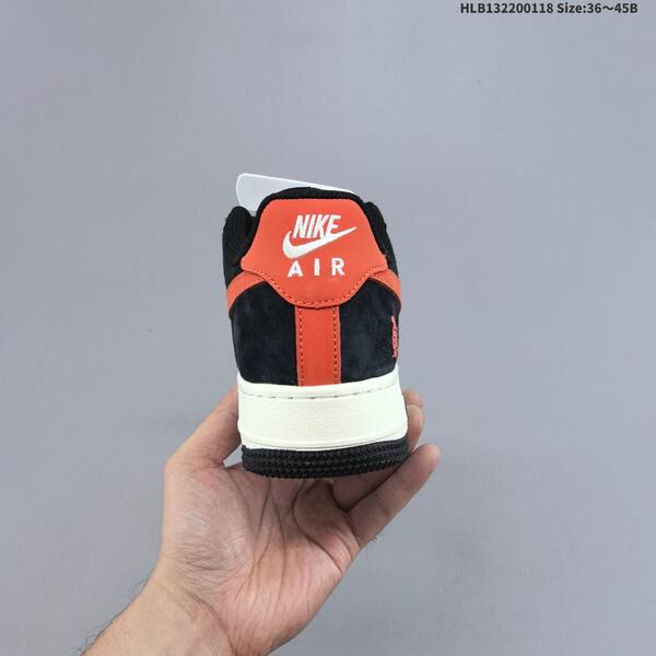 Nike Air Force 1 07 LV8 white black orange EU 36-45 sneaker