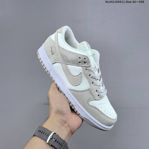 Nike Dunk Low SB Light Grey White EU 36-45 Skate Shoe - Unisex (BS-60814)