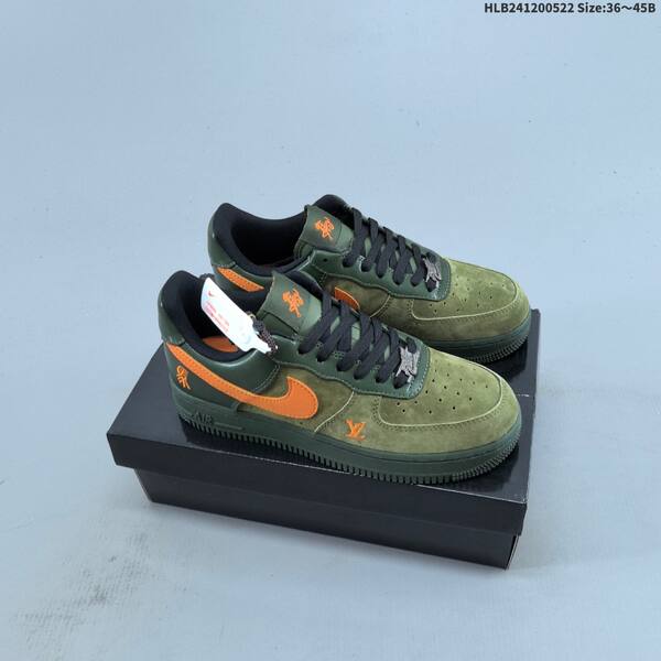 Nike Air Force 1 Low brown blue green orange black EU 36-45 skate shoe