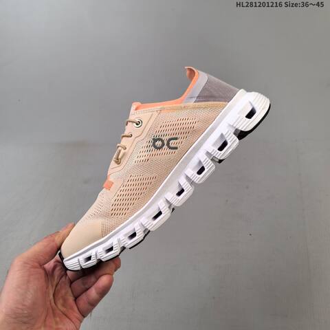 On Cloud 6 Coast Beige Orange White EU 36-45 Running Shoe Running Sneakers - Unisex (BS-69739)