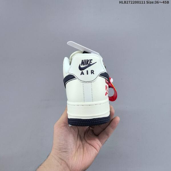 Nike Air Force 1 07 LV8 MZ9588-821 off white navy blue red EU 36-45 sneaker