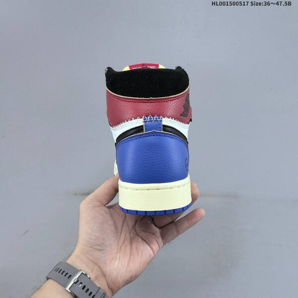 Jordan Union LA x Fragment Design x Air Jordan 1 Retro High OG "TOP3" Black/White/Red/Blue EU 36-47.5 basketball