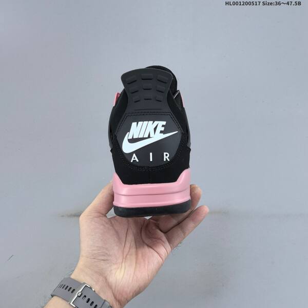 Jordan Air Jordan 4 Black/Pink Thunder 36~47.5 basketball