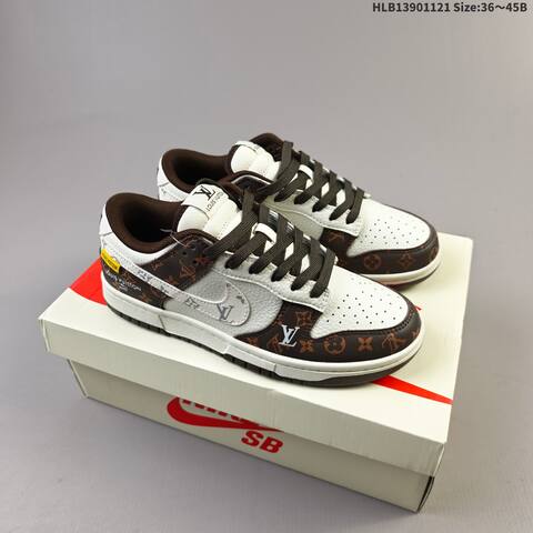Nike Dunk SB Low White Brown Yellow EU 36-45 Skate Shoe - Unisex (BS-63298)