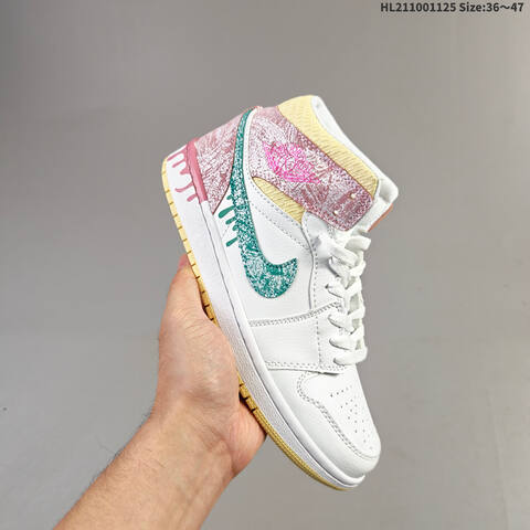 Nike Air Jordan 1 Retro Mid AIR JORDAN DQ8426-517 ID HL211001125 Size 36 Lifestyle - Women's (BS-67680)