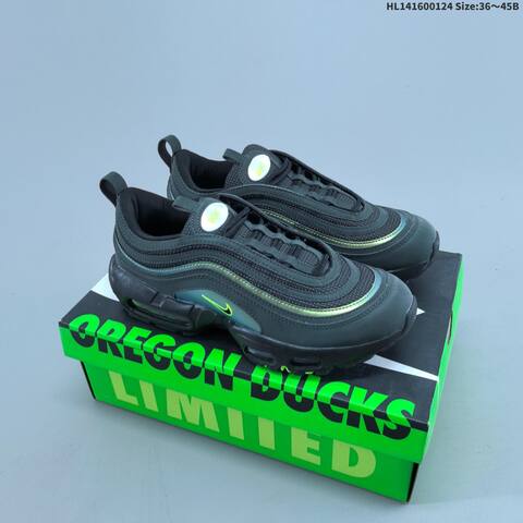 Nike Air Max 95 97 Oregon Ducks Black Neon Green Grey EU 36 45 Sneaker EU 36-45 - Unisex (BS-61793)