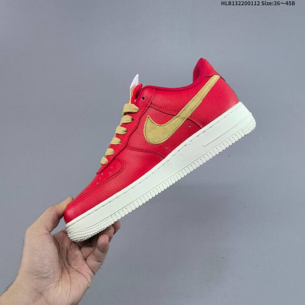 Nike Air Force 1 07 LV8 red beige white black EU 36-45 sneaker