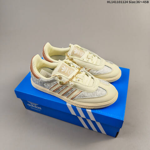 Adidas Samba Vegan OG SPD JR0035 cream white silver rose gold EU 36-45 skate