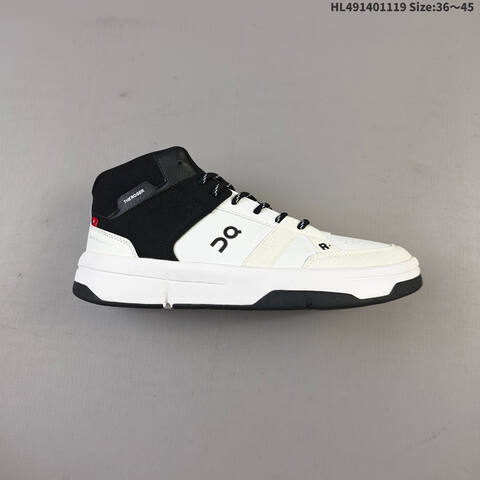 On Running THE ROGER Clubhouse Mid White Black EU 36-45 Sneaker Casual Sneakers - Unisex (BS-69804)