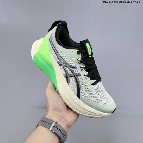 Asics Gel Nimbus 28 Off White Black Grey EU 36 47 Running Shoe EU 36-47 Running Sneakers - Unisex (BS-68851)