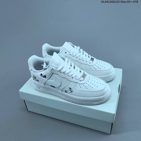 Nike Air Force 1 07 Low White Black EU 35-47 Sneaker - Unisex (BS-61768)