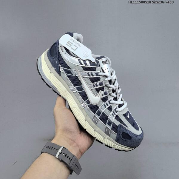 Nike P-6000 navy silver white cream EU 36-45 running shoe