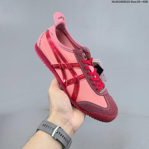 Onitsuka Tiger Mexico 66 NM Pink Burgundy Metallic Red EU 35-45 Sneaker Casual Sneakers - Unisex (BS-68850)