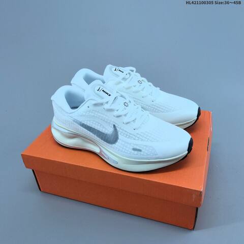 Nike Journey Run 2 White Black Pink Orange EU 36-45 Running Shoe - Unisex (BS-61473)