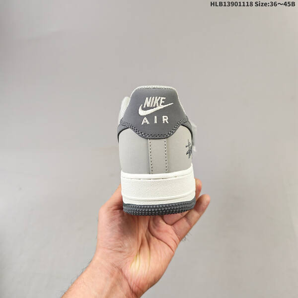 Nike Air Force 1 07 Low light grey off white dark grey EU 36-45 sneaker