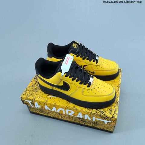 Nike Air Force 1 Low Yellow Black Multicolor EU 36-45 Sneaker - Unisex (BS-60544)
