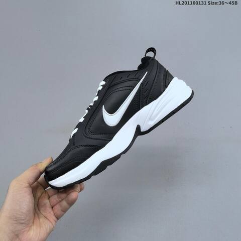 Nike Air Monarch IV Black White White Maroon Gold EU 36-45 Training Shoe - Unisex (BS-61628)
