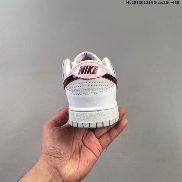 Nike Dunk Low white light grey dark burgundy light pink EU 36-46 skate shoe