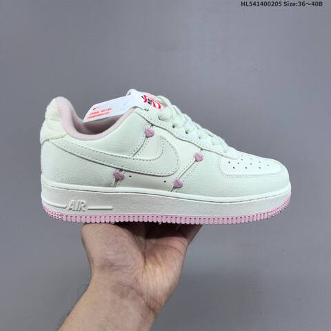 Nike Air Force 1 07 Low Off White Light Pink Red EU 36-40 Sneaker - Unisex (BS-61525)
