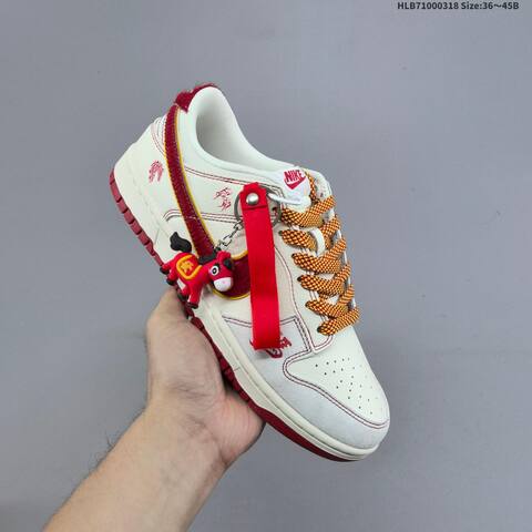 Nike Dunk SB Low Off White Black Grey Red EU 36-45 Skate Shoe - Unisex (BS-61280)