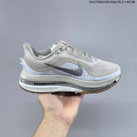 Nike Air Zoom Pegasus Premium Light Grey Silver White Brown EU 35 5-46 5 Running Shoe - Unisex (BS-62317)