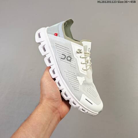 On Cloud 6 Coast White Grey EU 36-45 Running Shoe Running Sneakers - Unisex (BS-69785)