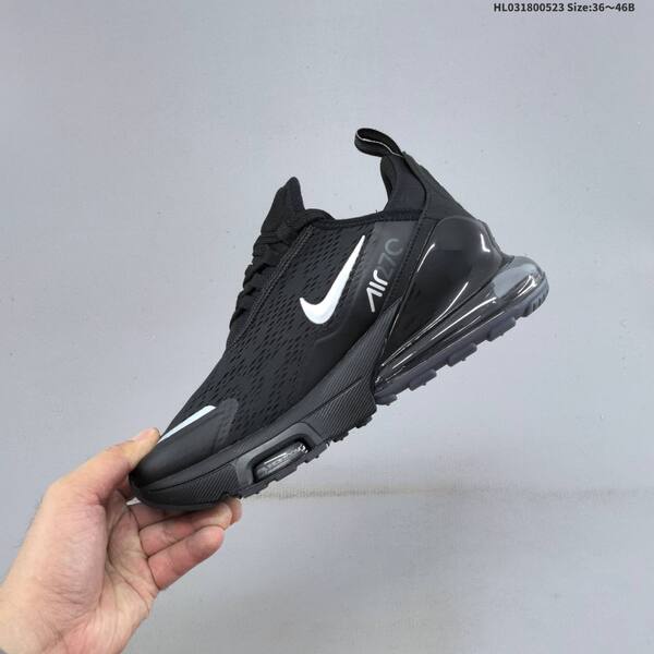 Nike Air Max 270 Premium black metallic silver white EU 36-46 running shoe