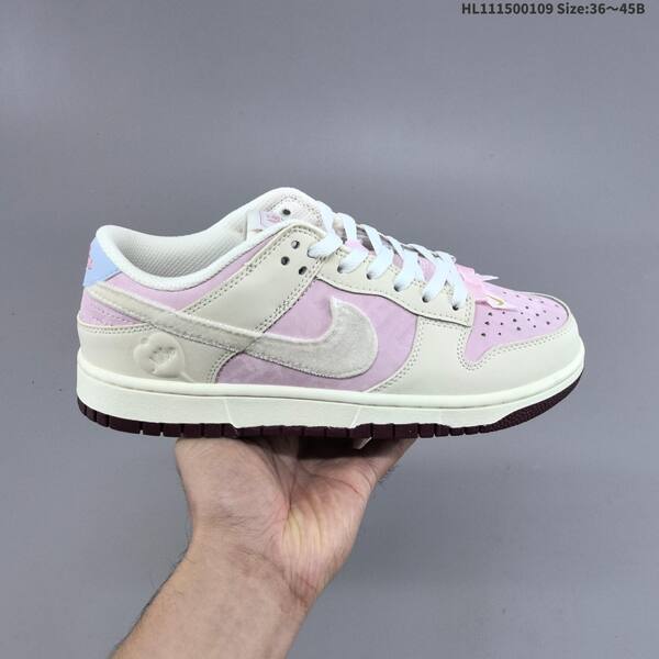 Nike Dunk Low light pink cream white burgundy light blue EU 36-45 skate shoe