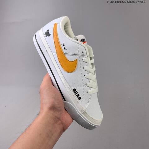 Nike Court Legacy CU4150-109 White Black Red Tan EU 36-45 Skate Shoe - Unisex (BS-62546)