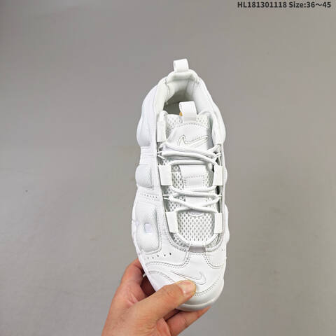Nike Air More Uptempo Low FZ3055-100 Triple White EU 36-45 Basketball Shoe - Unisex (BS-63501)