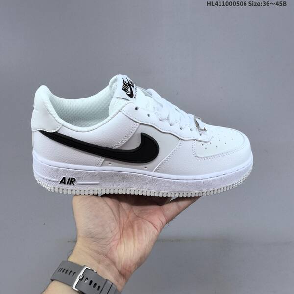 Nike Air Force 1 07 white black light grey EU 36 45 sneaker EU 36-45