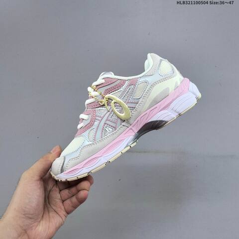 ASICS GEL NYC Cream Silver Pink EU 36-47 Running Shoe Running Sneakers - Unisex (BS-68865)