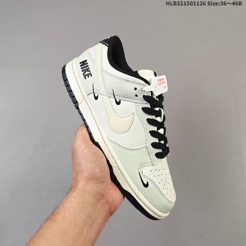 Nike Dunk Low Light Green Off White Black EU 36-46 Skate Shoe - Unisex (BS-63036)
