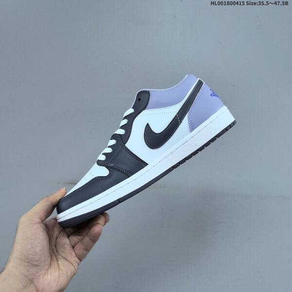 Jordan Air Jordan 1 Low white/dark gray/light purple 35.5-47.5 basketball
