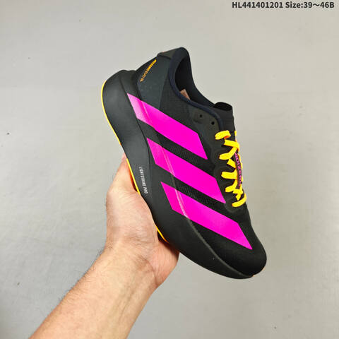 Adidas Adizero Pro Evo SL Black Pink Orange EU 39-46 Running Shoe - Unisex (BS-65379)