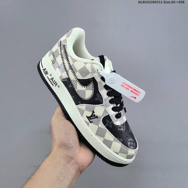 Nike Air Force 1 07 Low Brown Beige White Black EU 36-45 sneaker