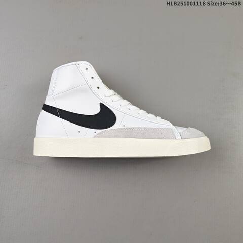 Nike Blazer Mid 77 Vintage White Black Cream Light Grey EU 36-45 Skate Shoe - Unisex (BS-63494)