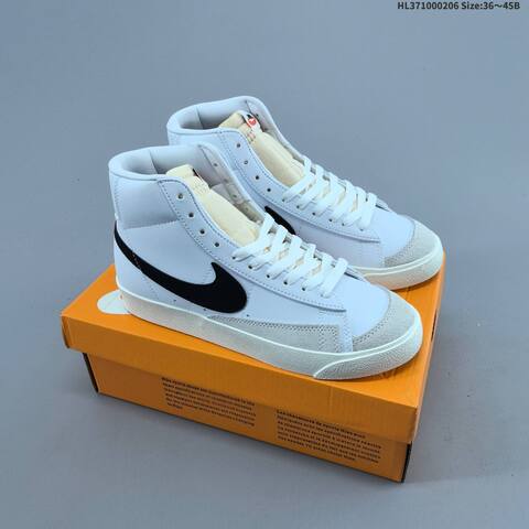 Nike Blazer Mid 77 VNTG Black White Sail Red EU 36-45 Skate Shoe - Unisex (BS-61506)