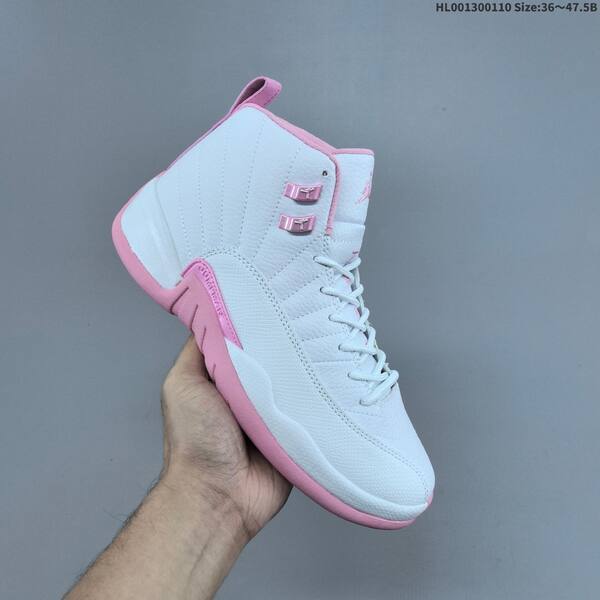 Jordan Air Jordan 12 Retro white/pink 36~47.5 basketball