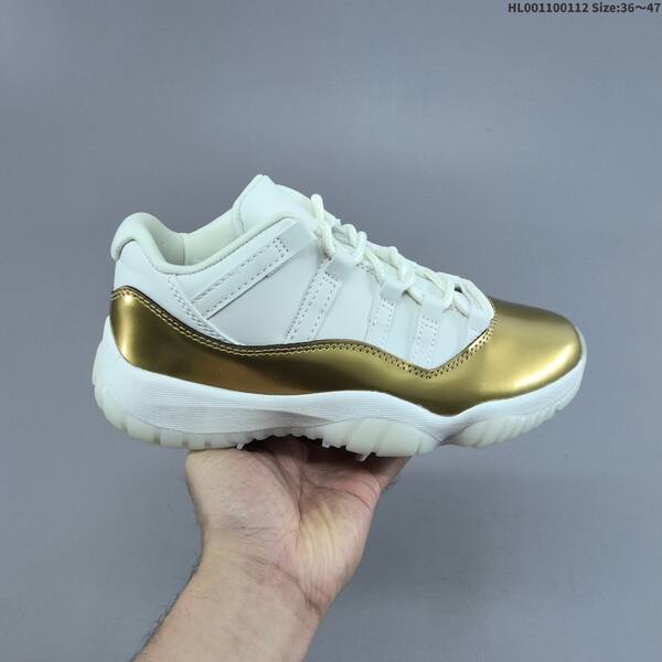 Jordan Air Jordan 11 Retro Low white / metallic gold 36~47 basketball
