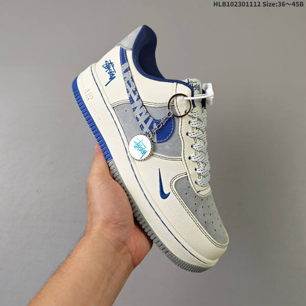 Nike Air Force 1 07 LV8 off white blue grey EU 36-45 sneaker