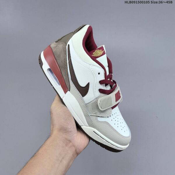 Jordan Legacy 312 Low white/beige/burgundy/brown EU 36-45 lifestyle